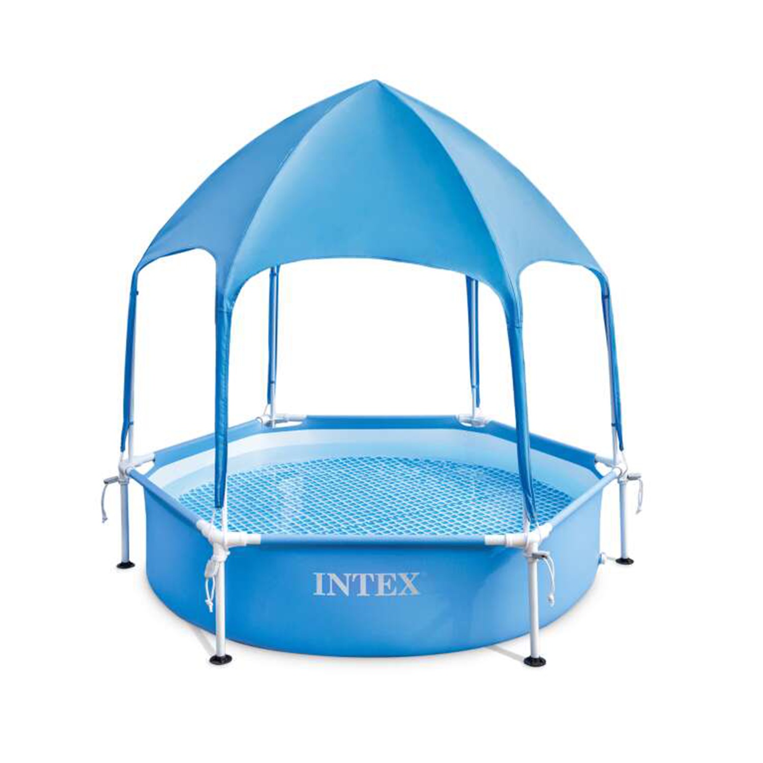 حمام سباحة مع مظلة intex